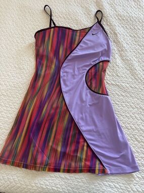 Nike Asymmetrical Tennis Dress Colorblock Sharapova Style Medium